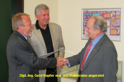 Dipl.-Ing. Gerd Kupfer war aus Kalifornien angereist