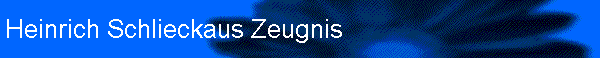 Heinrich Schlieckaus Zeugnis