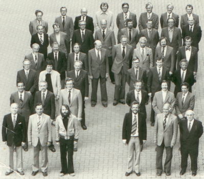 Professoren des Fachbereichs im Jahr 1980